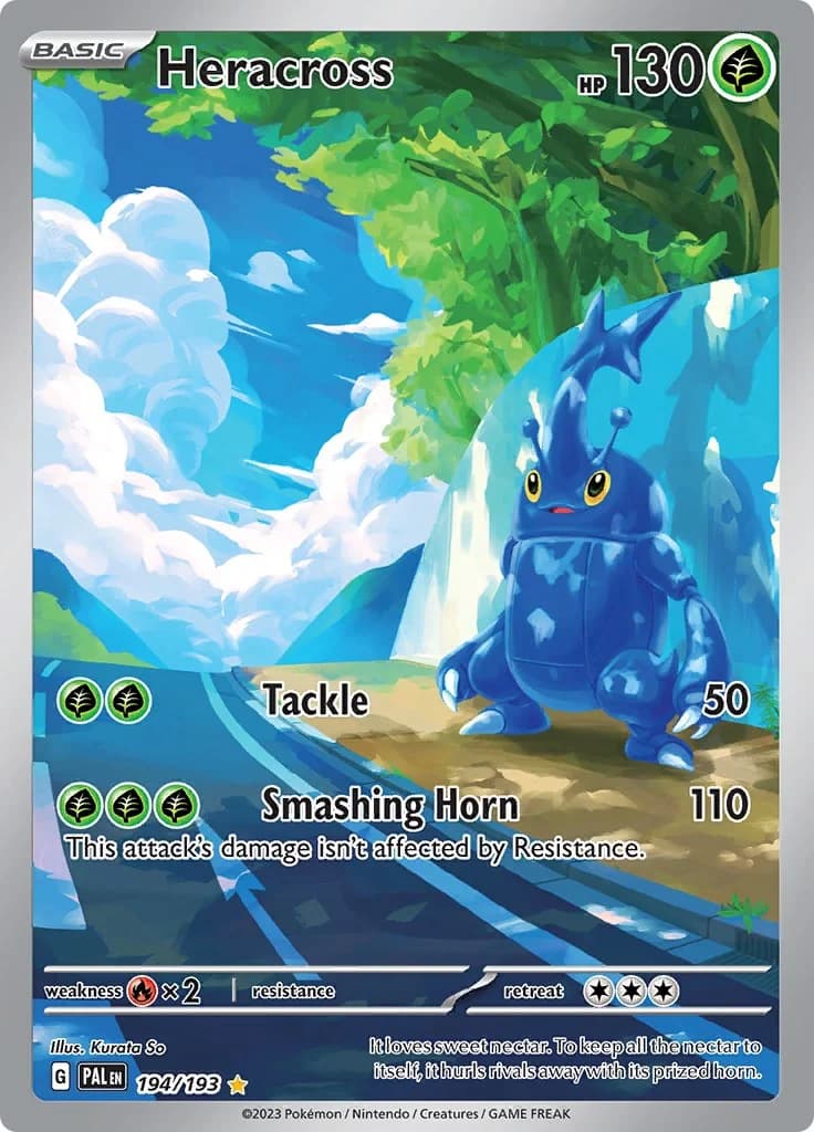 Heracross Paldea Evolved 194 Pokémon card