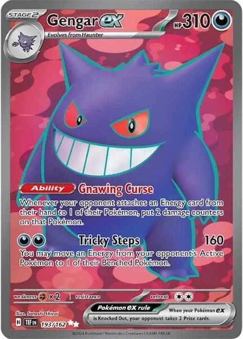 Gengar ex Temporal Forces 193 Pokémon card