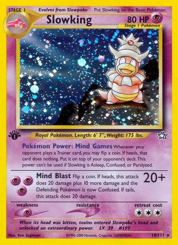 Slowking [1st Edition] Neo Genesis 14 Pokémon card