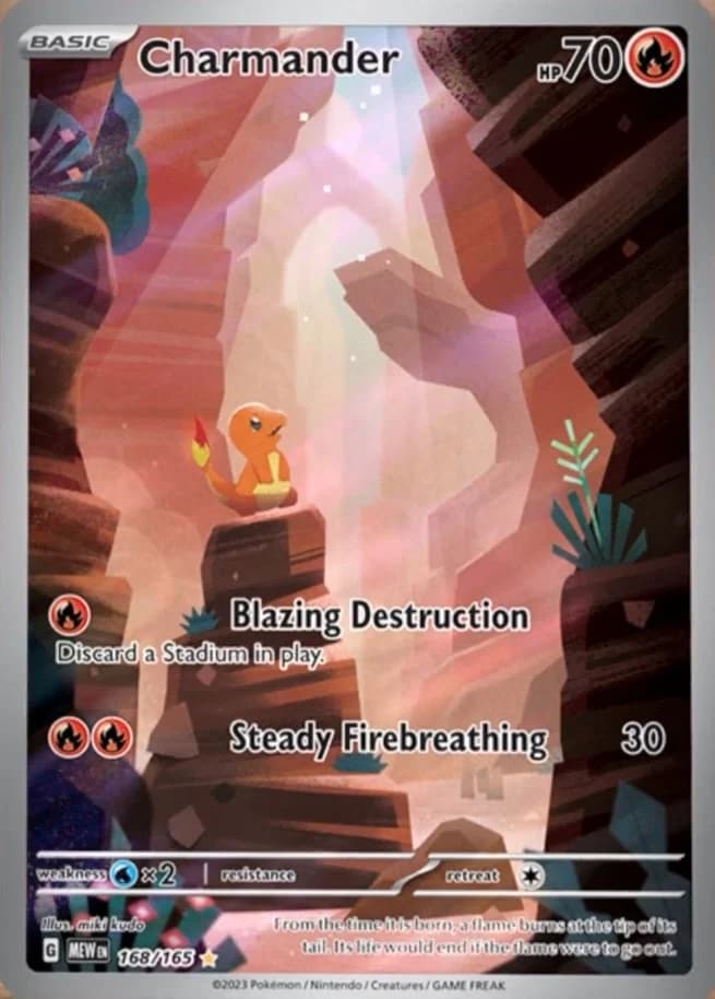 Charmander Scarlet & Violet 151 168 Pokémon card