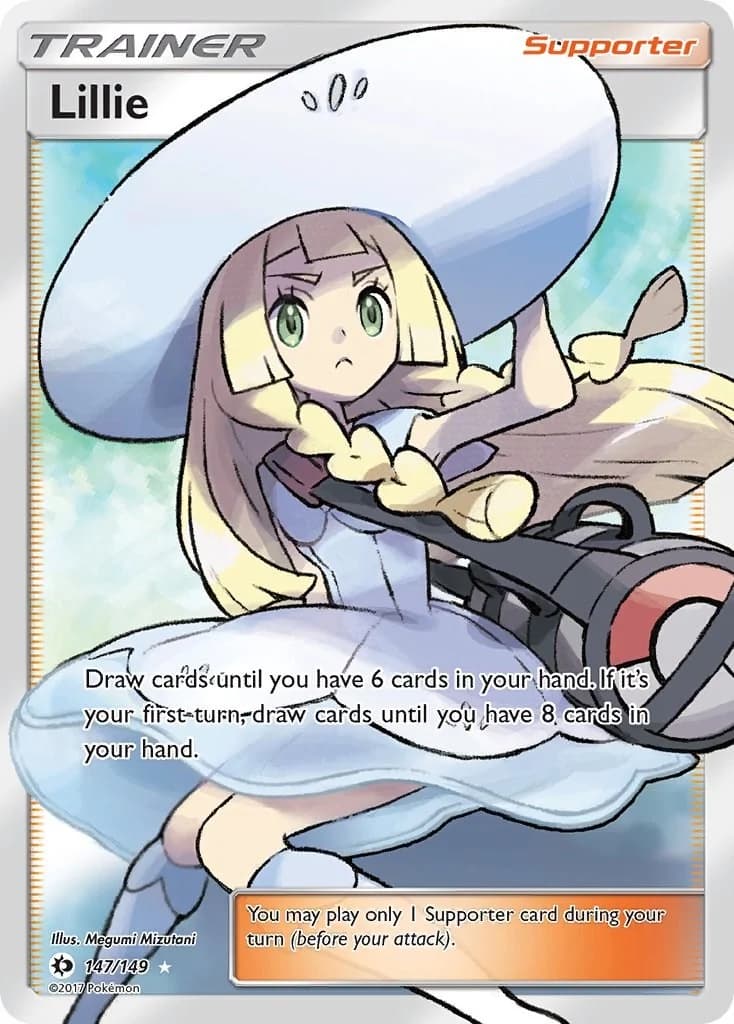 Lillie Sun & Moon 147 Pokémon card