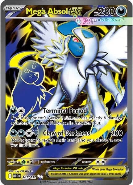 Mega Absol Ex Mega Evolution 161 Pokémon card