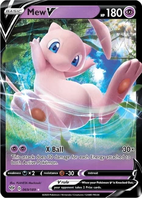 Mew V Darkness Ablaze 69 Pokémon card