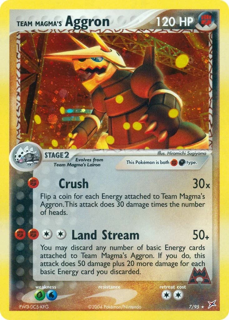 Aggron Team Magma & Team Aqua 7 Pokémon card