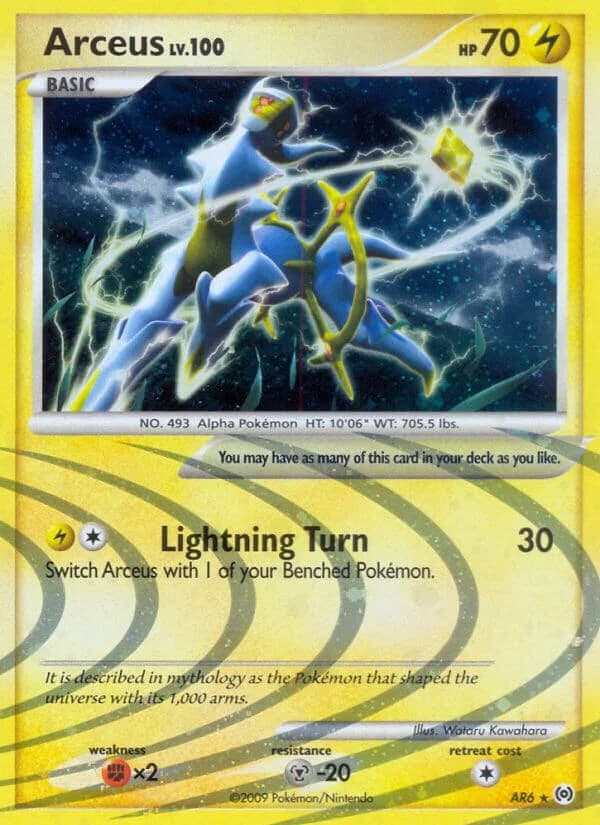Arceus Arceus AR6 Pokémon card