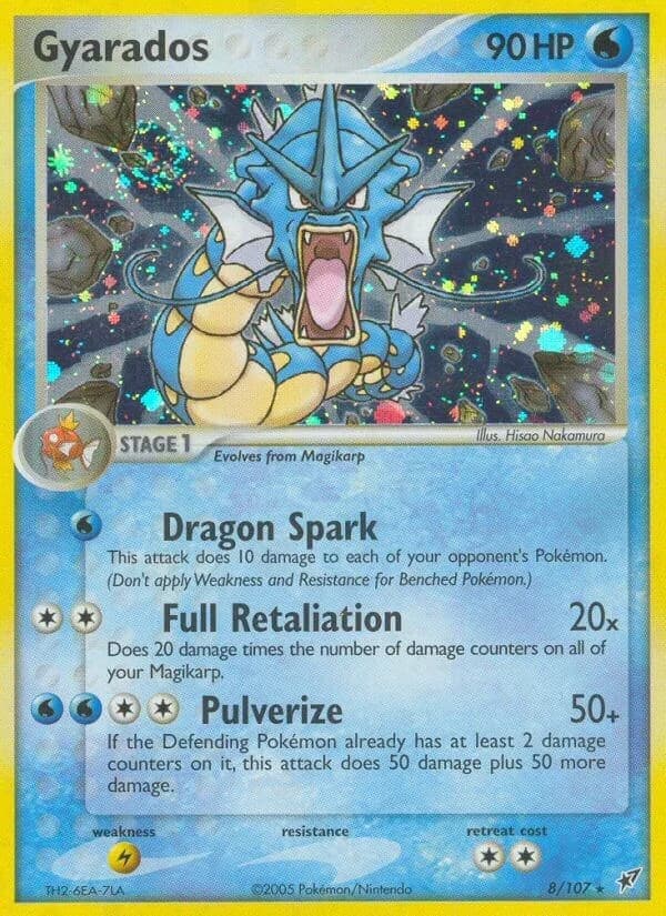 Gyarados [Reverse Holo] Deoxys 8 Pokémon card