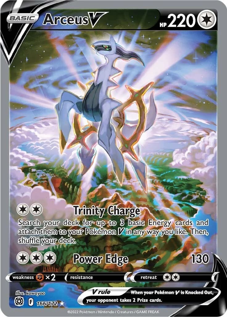 Arceus V Brilliant Stars 166 Pokémon card