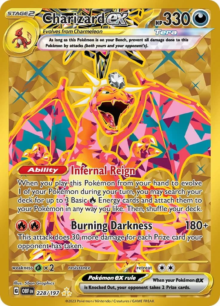 Charizard ex Obsidian Flames 228 Pokémon card