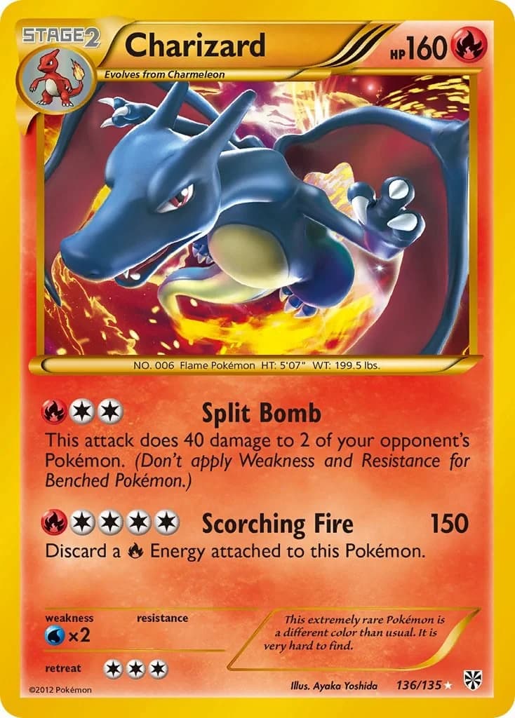 Charizard Plasma Storm 136 Pokémon card