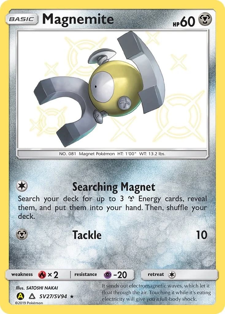 Magnemite Hidden Fates SV27 Pokémon card