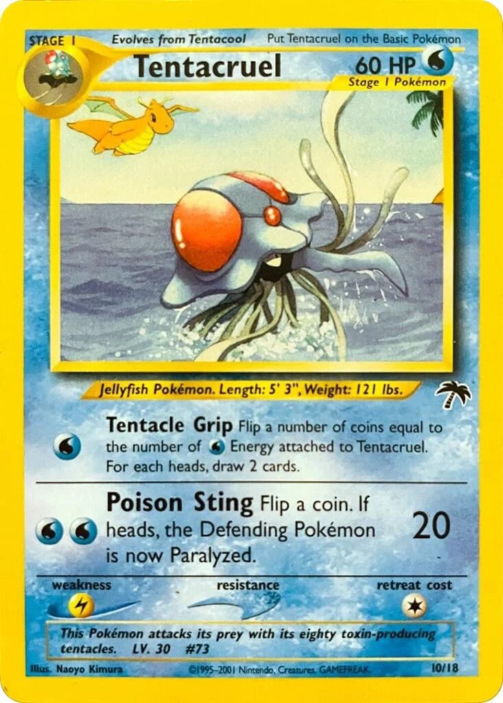 Tentacruel Southern Islands 10 Pokémon card