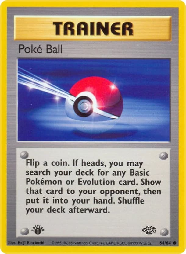 Poke Ball [1st Edition] Jungle 64 Pokémon card