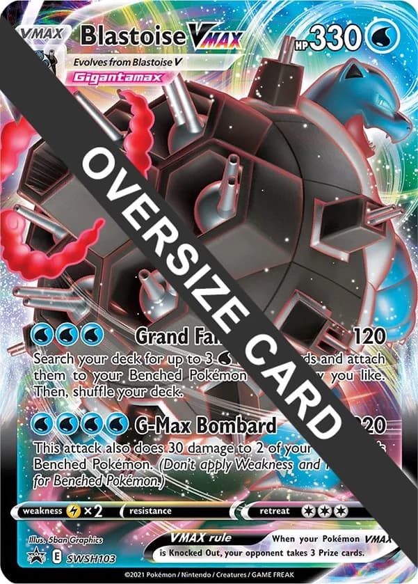 Blastoise VMAX [Standard Size] Promo SWSH103 Pokémon card