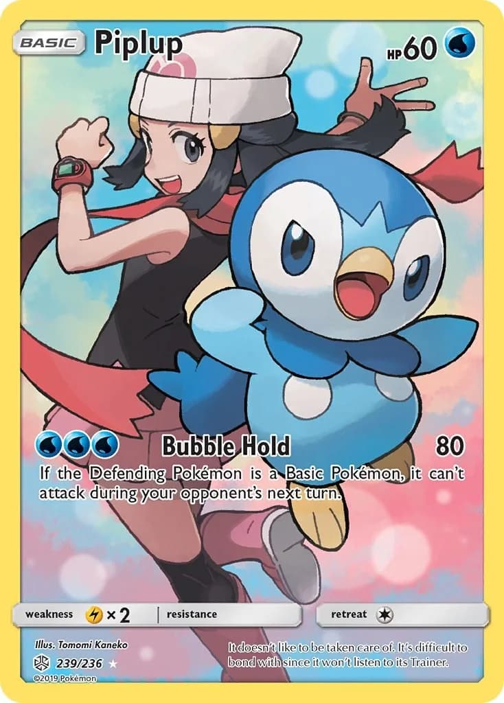 Piplup Cosmic Eclipse 239 Pokémon card