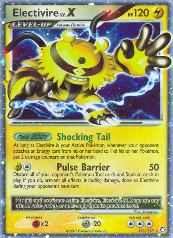 Electivire LV. X Mysterious Treasures 121 Pokémon card