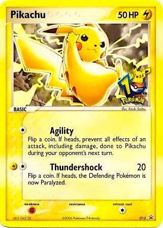 Pikachu [Journey Across America] Promo 12 Pokémon card