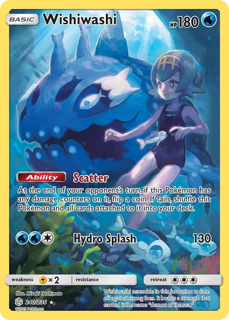 Wishiwashi Cosmic Eclipse 240 Pokémon card