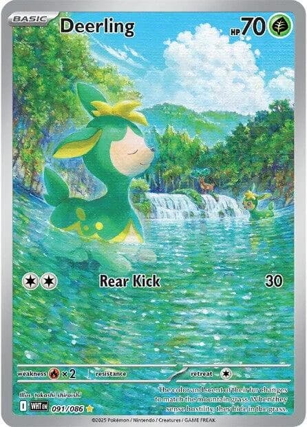 Deerling White Flare 91 Pokémon card