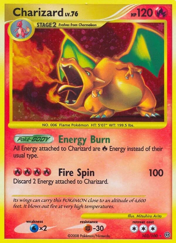 Charizard Stormfront 103 Pokémon card
