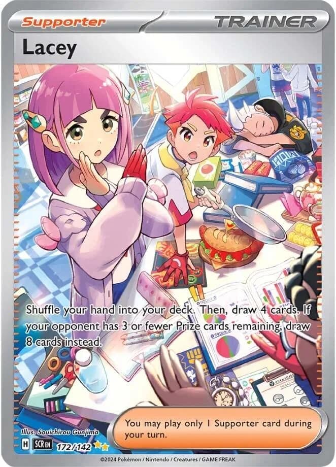 Lacey Stellar Crown 172 Pokémon card