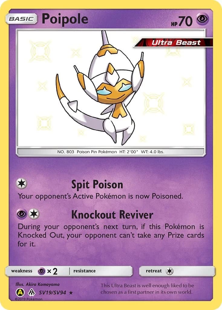 Poipole Hidden Fates SV19 Pokémon card