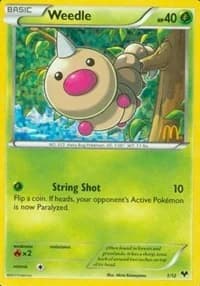 Weedle McDonalds 2014 1 Pokémon card