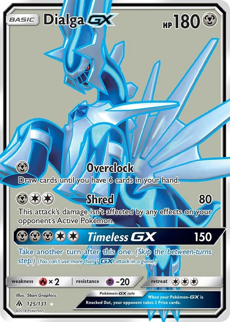 Dialga-GX Forbidden Light 125 Pokémon card
