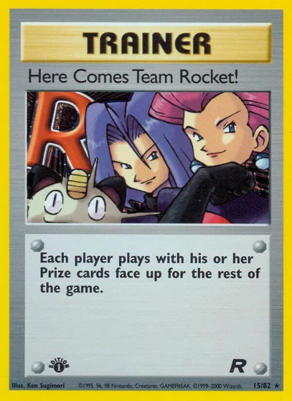 Here Comes Team Rocket [1st Edition] Team Rocket 15 Pokémon card