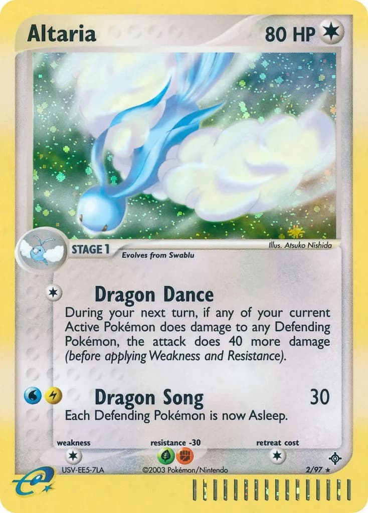 Altaria Dragon 2 Pokémon card