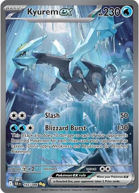 Kyurem ex Black Bolt 165 Pokémon card