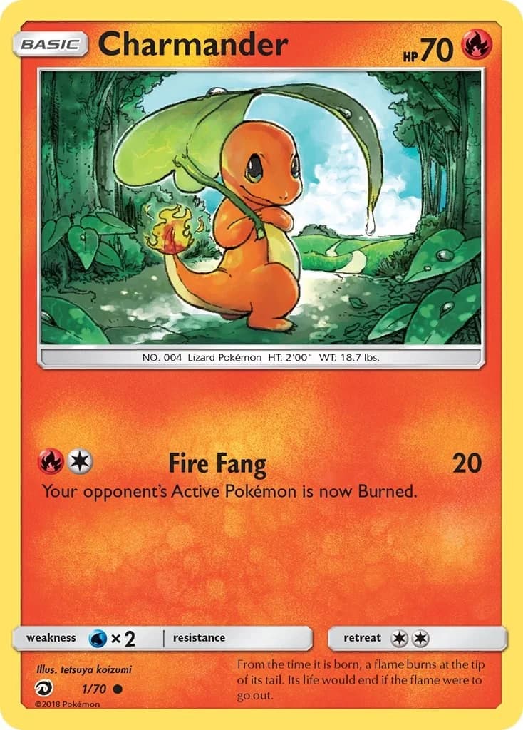 Charmander [Reverse Holo] Dragon Majesty 1 Pokémon card