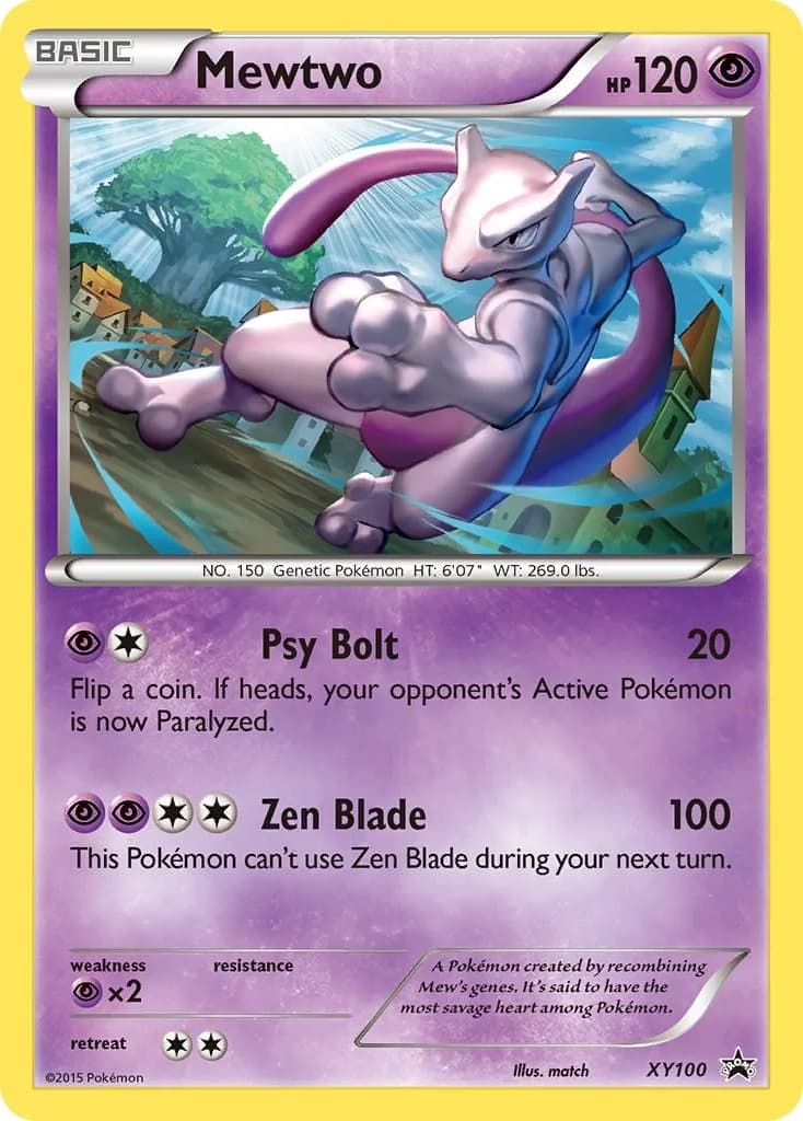 Mewtwo Promo XY100 Pokémon card