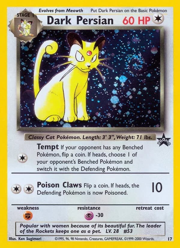 Dark Persian Promo 17 Pokémon card