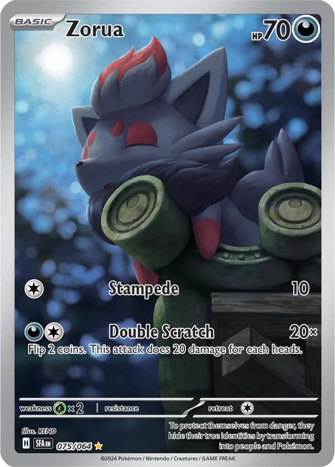 Zorua Shrouded Fable 75 Pokémon card