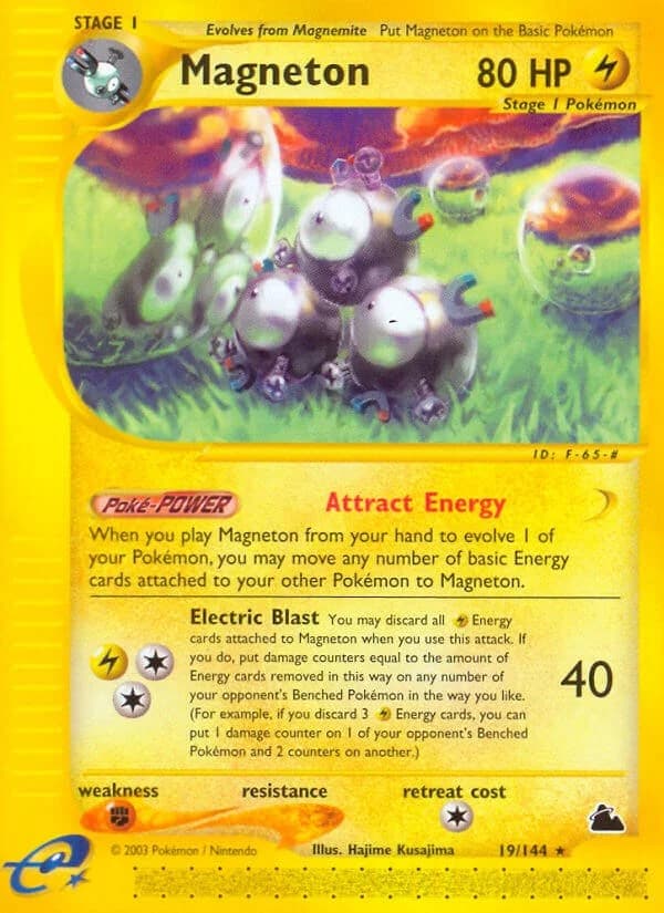 Magneton Skyridge 19 Pokémon card