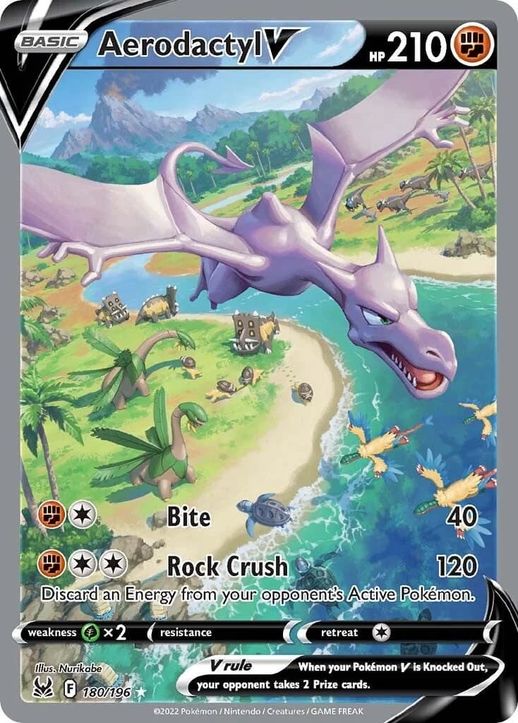 Aerodactyl V Lost Origin 180 Pokémon card