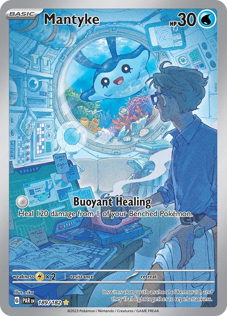 Mantyke Paradox Rift 189 Pokémon card