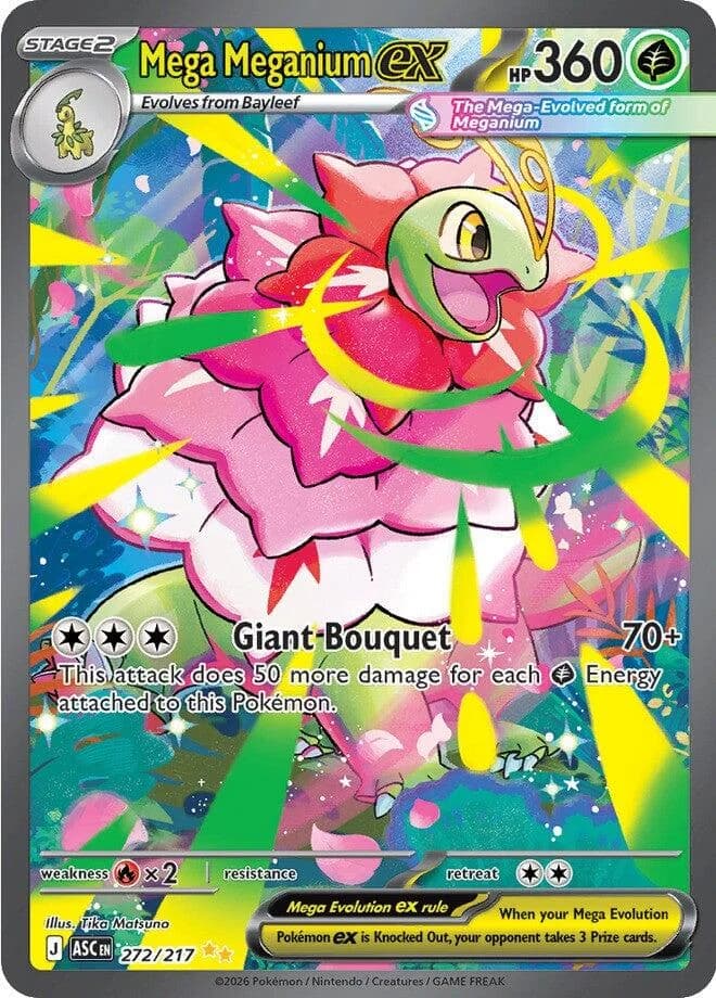 Mega Meganium Ex Ascended Heroes 272 Pokémon card