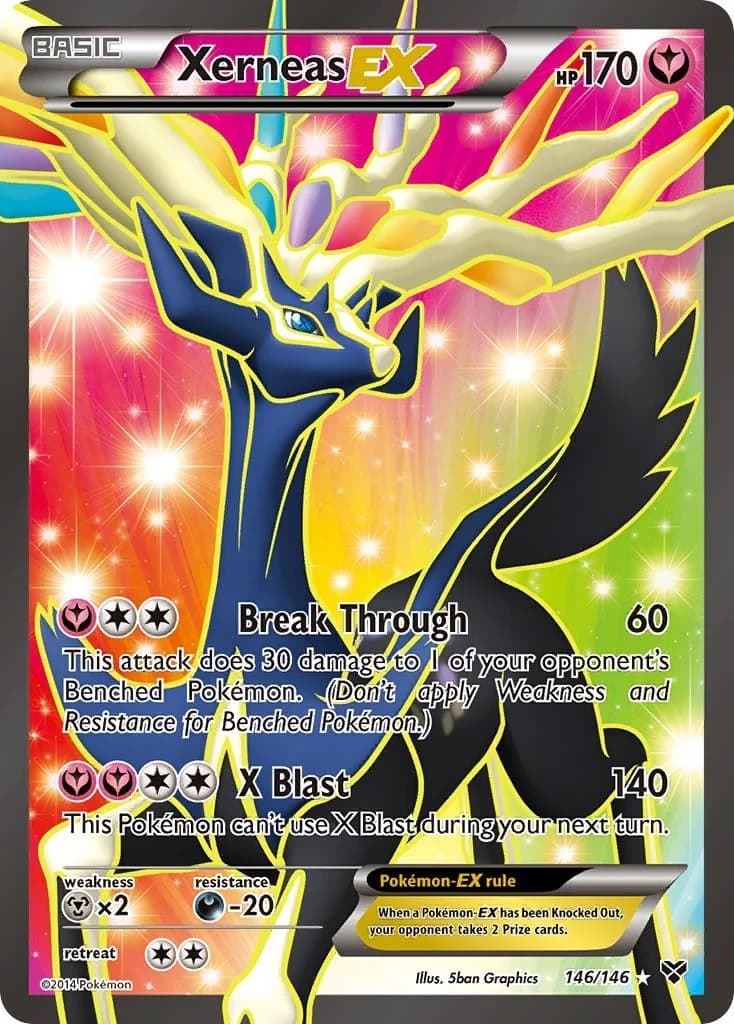 Xerneas EX XY 146 Pokémon card