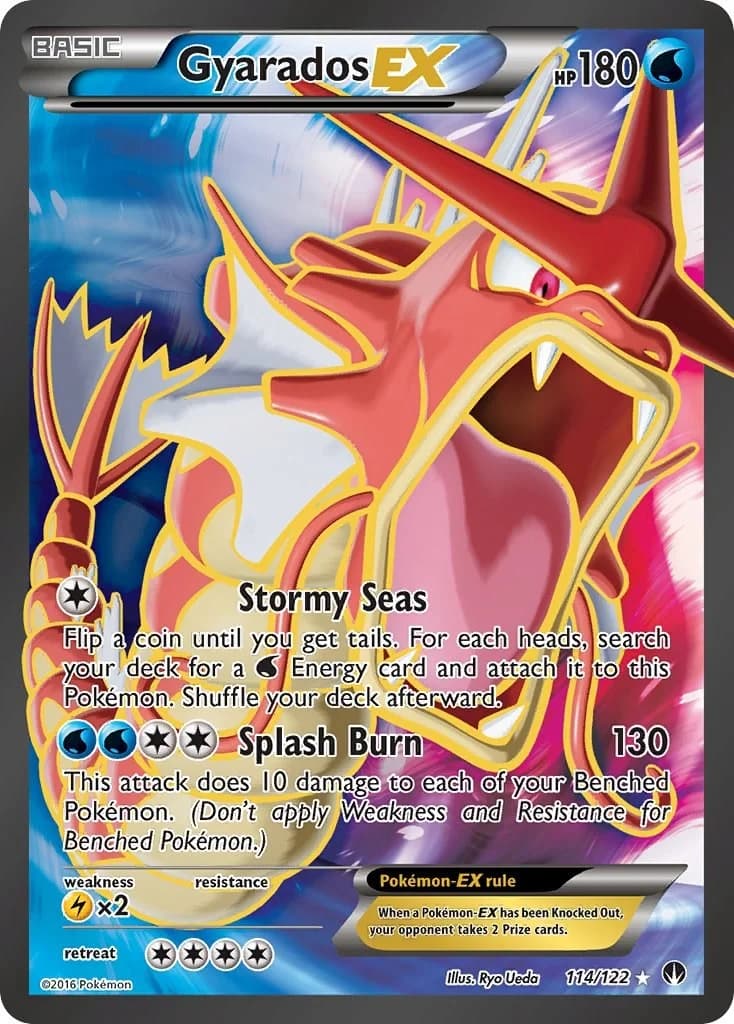 Gyarados EX BREAKpoint 114 Pokémon card