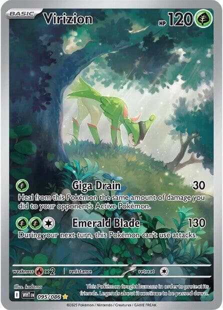 Virizion White Flare 95 Pokémon card