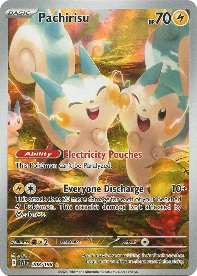 Pachirisu Scarlet & Violet 208 Pokémon card