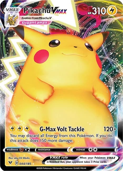 Pikachu VMAX Vivid Voltage 44 Pokémon card
