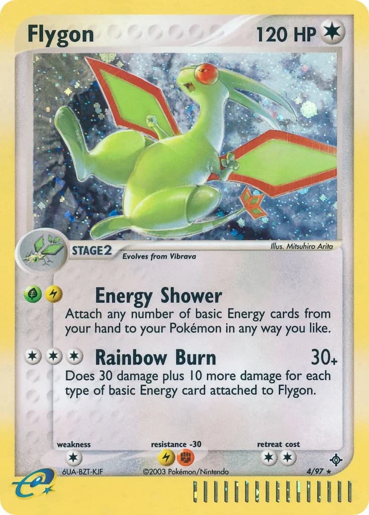 Flygon Dragon 4 Pokémon card