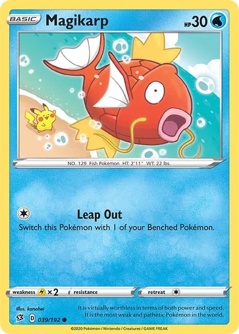 Magikarp [Reverse Holo] Rebel Clash 39 Pokémon card