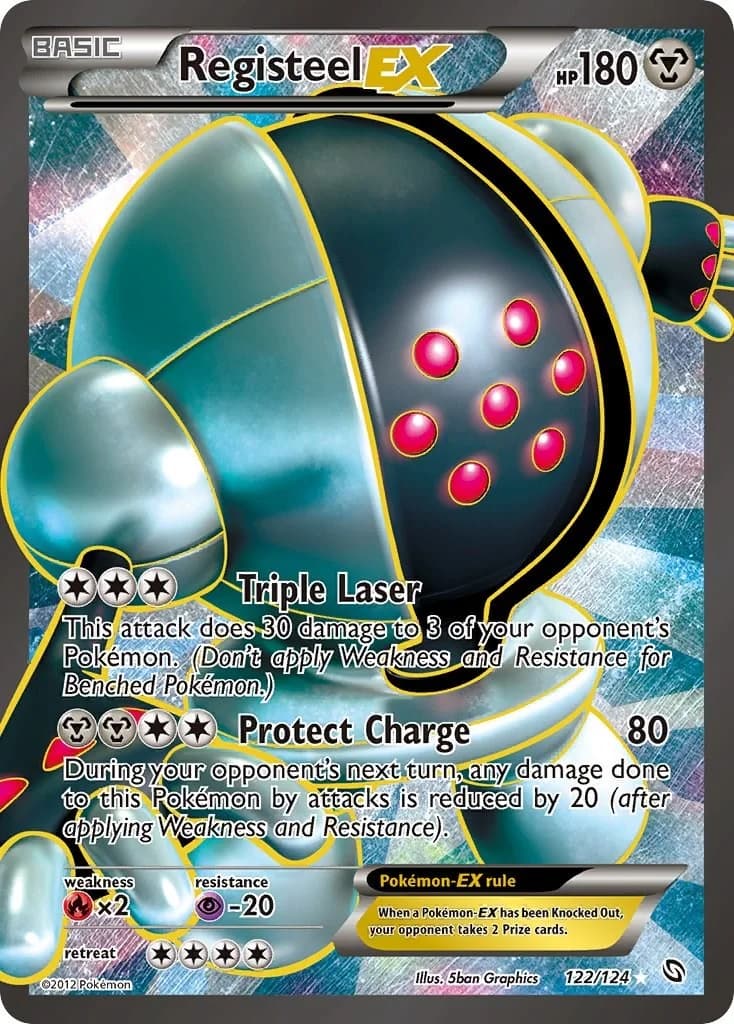 Registeel EX Dragons Exalted 122 Pokémon card