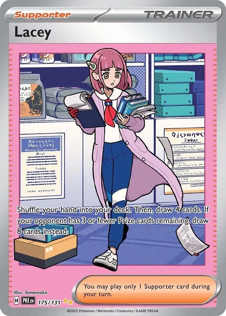 Lacey Prismatic Evolutions 175 Pokémon card
