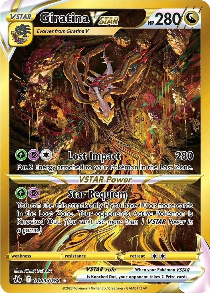 Giratina VSTAR Crown Zenith GG69 Pokémon card