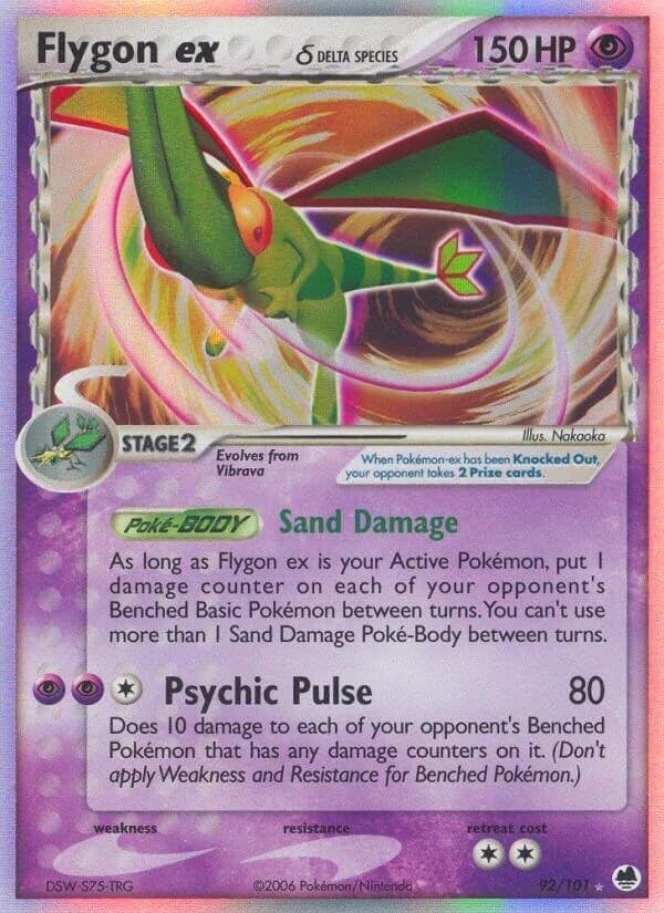 Flygon EX Dragon Frontiers 92 Pokémon card