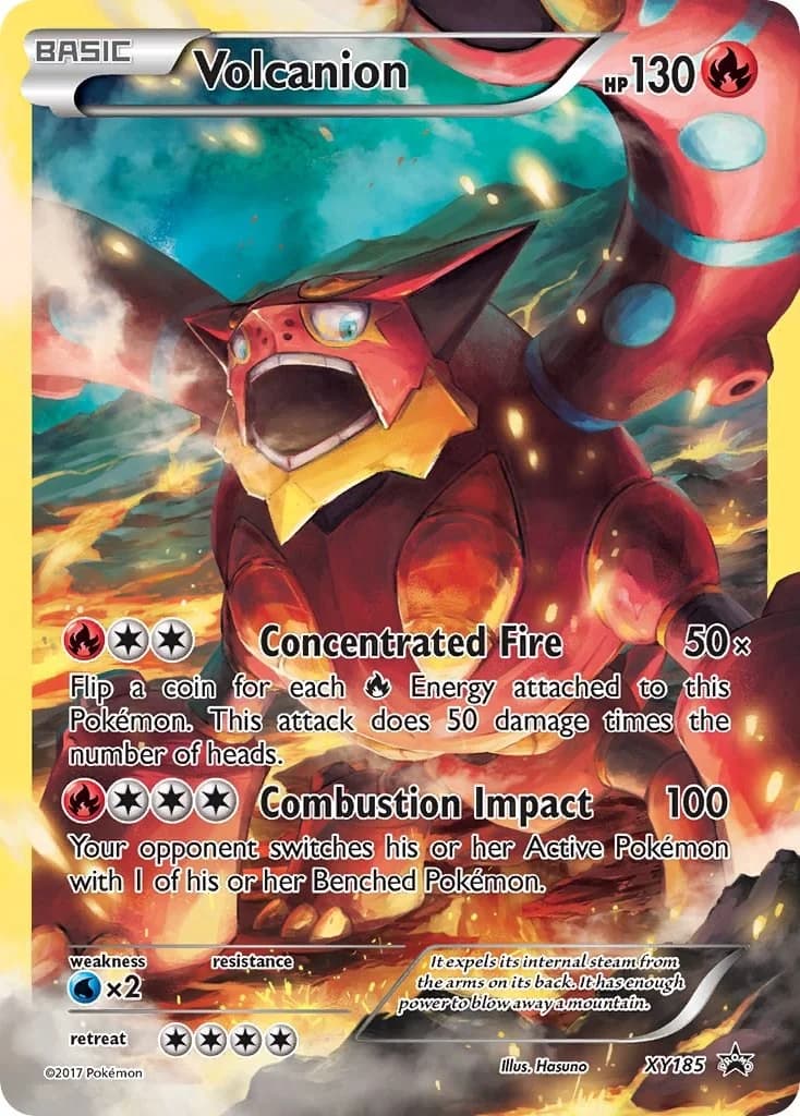 Volcanion Promo XY185 Pokémon card